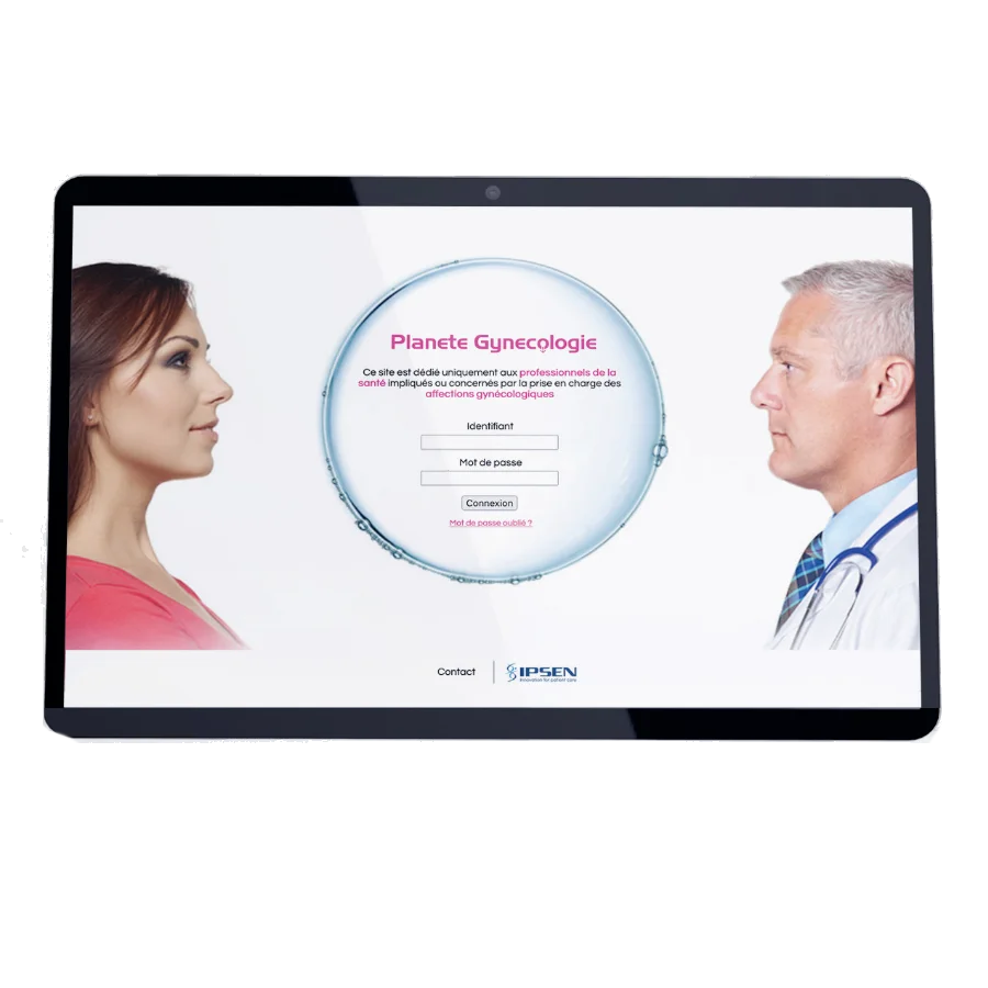 Planète Gyneco - Laboratoires IPSEN - Site dédié aux gynécologues (création graphique et développement)
